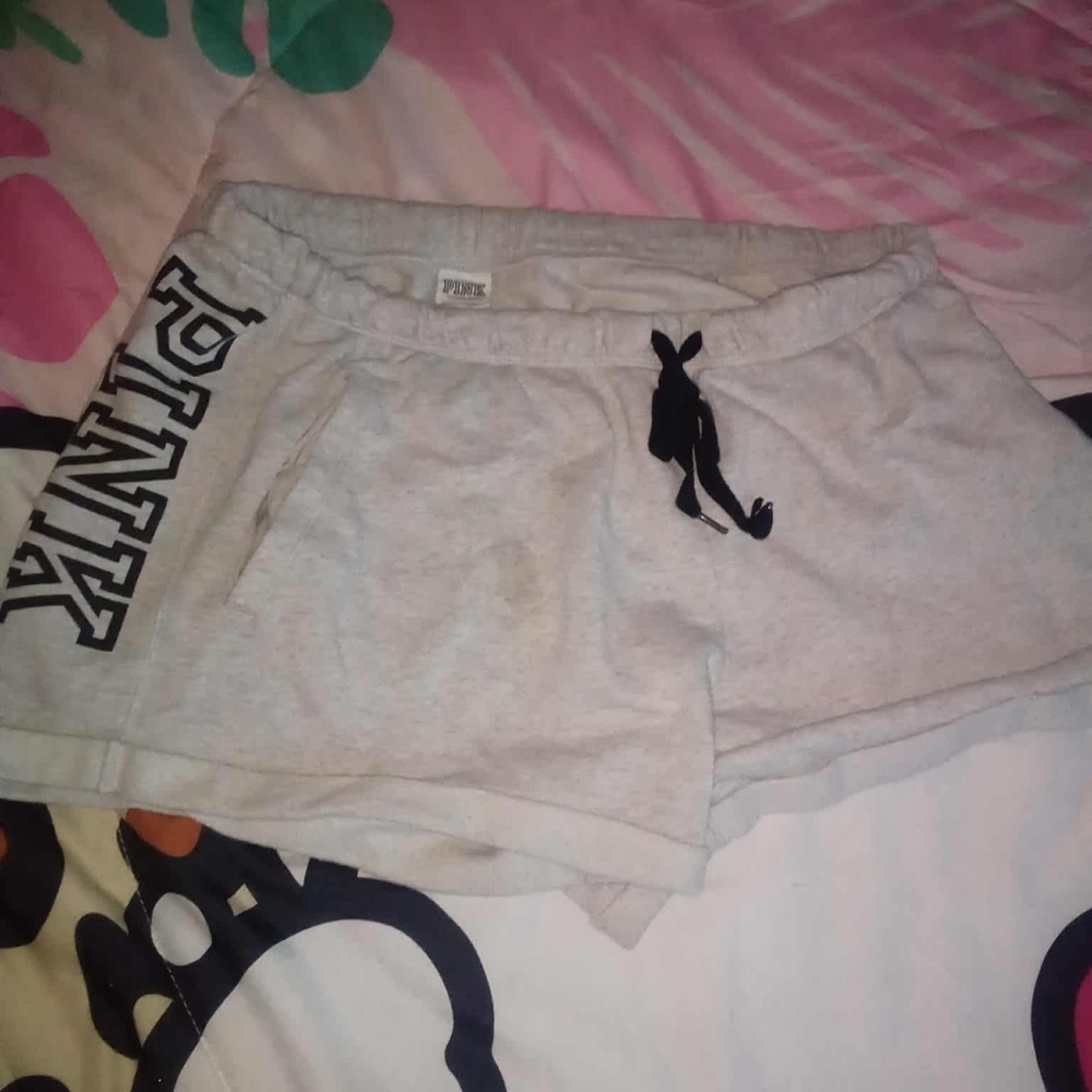 PINK Victoria's Secret Gray Athletic Shorts